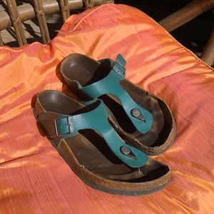 Teal Giselle Birkenstocks